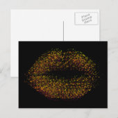 Moderne Abstracte art Lips Briefkaart (Voorkant / Achterkant)
