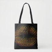 Moderne Abstracte art Lips Tote Bag (Voorkant)