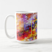Moderne Abstracte Art Multicolor 2023 Koffiemok (Links)