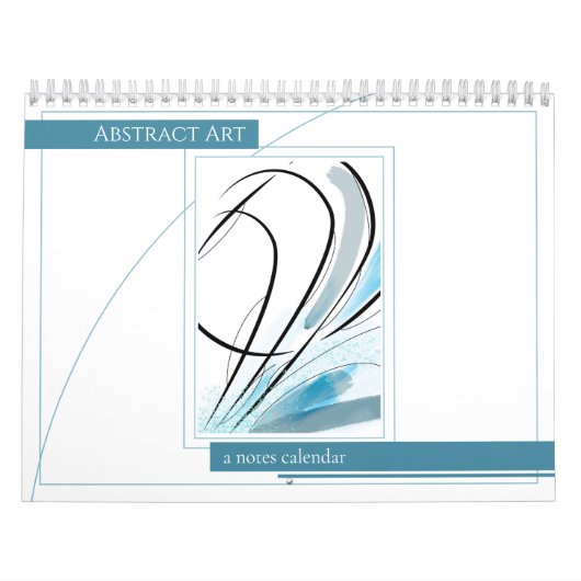 Moderne Abstracte Art Notes-planningskunst Kalender (Hoes)