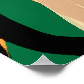 Moderne Abstracte Art Poster - Maximalistische sti (Hoek)