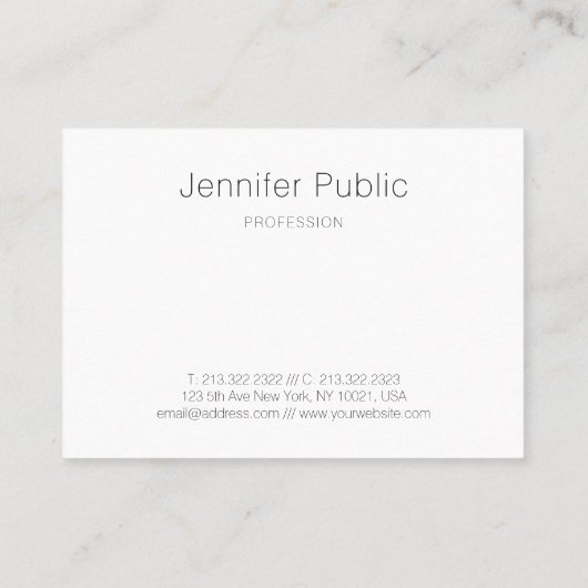 Moderne Abstracte Art Professional Elegant Sjabloo Visitekaartje (Achterkant)