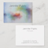 Moderne Abstracte Art Professional Elegant Sjabloo Visitekaartje (Voorkant / Achterkant)