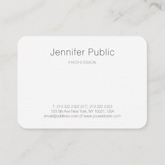 Moderne Abstracte Art Professional Elegant Sjabloo Visitekaartje (Achterkant)