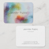 Moderne Abstracte Art Professional Elegant Sjabloo Visitekaartje (Voorkant / Achterkant)