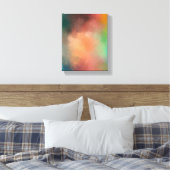 Moderne Abstracte Art Red Blue Green Colorful Canvas Afdruk (Insitu (Slaapkamer))