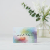 Moderne Abstracte Art Sjabloon Professional Elegan Visitekaartje (Staand voorkant)