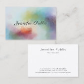 Moderne Abstracte Art Sjabloon Professional Elegan Visitekaartje (Voorkant / Achterkant)