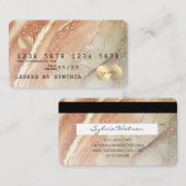 Moderne Abstracte Art Waterverf Credit Kaart Style Visitekaartje (Voorkant / Achterkant)