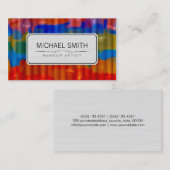 Moderne Abstracte artiest #43 Visitekaartje (Voorkant / Achterkant)