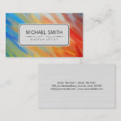 Moderne Abstracte artiest #83 Visitekaartje (Voorkant / Achterkant)