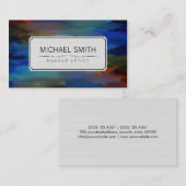 Moderne Abstracte artiest #99 Visitekaartje (Voorkant / Achterkant)