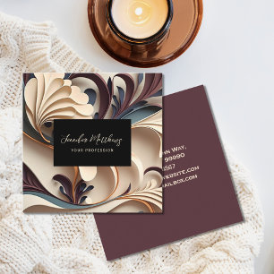 Moderne Abstracte artistiek Vierkante Visitekaartje