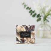 Moderne Abstracte artistiek Vierkante Visitekaartje (Staand voorkant)