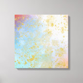 Moderne Abstracte artistieke Faux Gold Glitter Pai Canvas Afdruk (Voorkant)