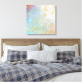 Moderne Abstracte artistieke Faux Gold Glitter Pai Canvas Afdruk (Insitu (Slaapkamer))