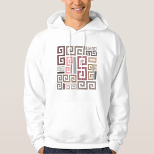 moderne abstracte artistieke gekleurde lijnen hoodie