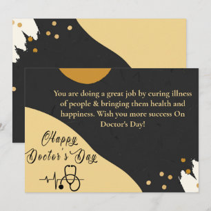 Moderne Abstracte Artsen Dag Feestdagenkaart