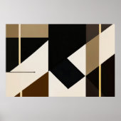 Moderne Abstracte Bauhaus Geïnspireerd Poster (Voorkant)