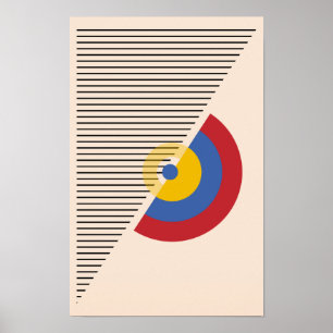 Moderne Abstracte Bauhaus Printable Deco Wandkunst Poster