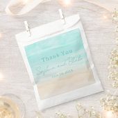 Moderne Abstracte Beach Wedding Favor Tassen Bedankzakje (Geknipt)