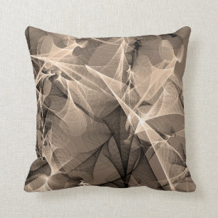 Moderne Abstracte beige Brown Black Kussen