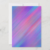 Moderne Abstracte bewegingsblanco Kaart (Achterkant)