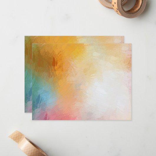 Moderne Abstracte, blanco kleurenweergave Sjabloon (Voorkant / Achterkant in situ)