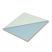 Moderne Abstracte Blauwe Geometrische Driehoek Tegeltje (Zijkant)