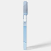 Moderne Abstracte Blauwe Grijze Fractale Kunst Gra Case-Mate iPhone Case (Achterkant / Rechts)