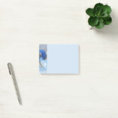 Moderne Abstracte Blauwe Grijze Fractale Kunst Gra Post-it® Notes (Kantoor)