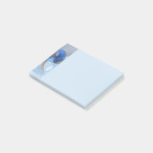 Moderne Abstracte Blauwe Grijze Fractale Kunst Gra Post-it® Notes (Schuin)