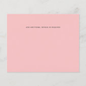 Moderne Abstracte blauwe koraalbruiloft (Achterkant)