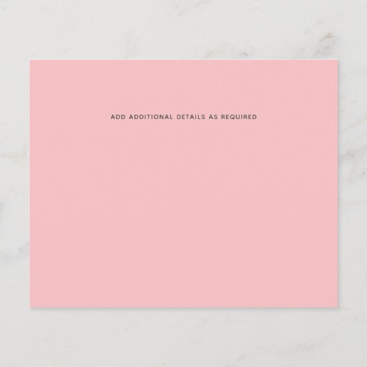 Moderne Abstracte blauwe koraalbruiloft (Achterkant)