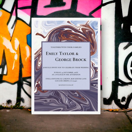 Moderne Abstracte blauwe veer hemel Stijlvolle chi Kaart