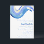 Moderne Abstracte blauwe Waterverf bat Bar Mitzvah Kaart<br><div class="desc">Tijdelijke Abstracte Art Blue Waterverf Bat en Bar Mitzvah Uitnodiging</div>