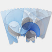 Moderne Abstracte Blauwgrijze Fractale Kunst Grafi Bedankdoosjes (Ongevouwen)