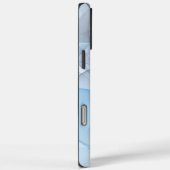Moderne Abstracte Blauwgrijze Fractale Kunst Grafi Case-Mate iPhone Case (Achterkant / Rechts)