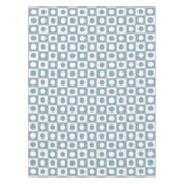 Moderne Abstracte Blauwgroen en witte tablet Tafelkleed (Voorkant)