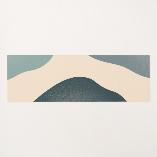 Moderne Abstracte blauwtongen Yoga Mat (Achterkant (horizontaal))