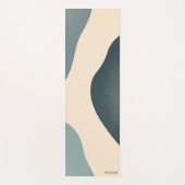 Moderne Abstracte blauwtongen Yoga Mat (Voorkant)