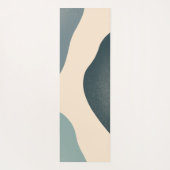 Moderne Abstracte blauwtongen Yoga Mat (Achterkant)
