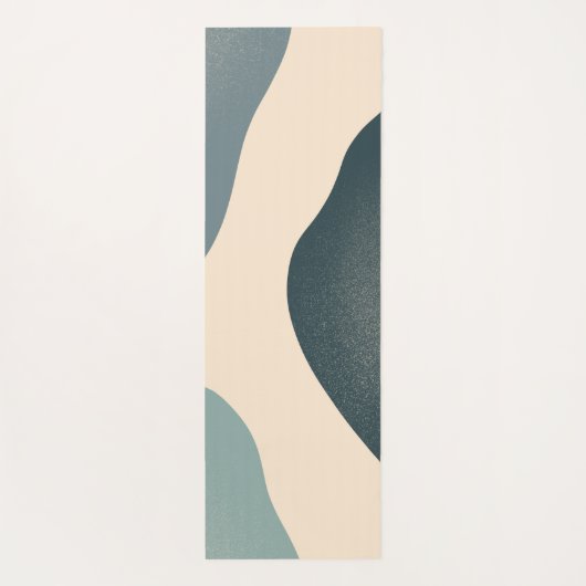 Moderne Abstracte blauwtongen Yoga Mat (Achterkant)