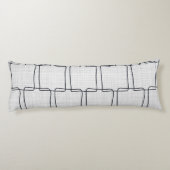 Moderne abstracte blending vormen en strepen lichaamskussen (Achterkant)