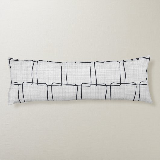 Moderne abstracte blending vormen en strepen lichaamskussen (Achterkant)