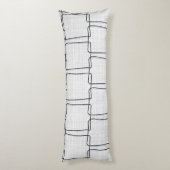 Moderne abstracte blending vormen en strepen lichaamskussen (Achterkant (Verticaal))