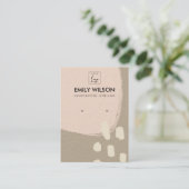 MODERNE ABSTRACTE BLOEDBEELDSCHERM VOOR KRAFT EARR VISITEKAARTJE (Staand voorkant)