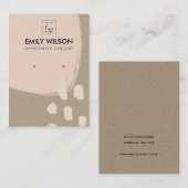 MODERNE ABSTRACTE BLOEDBEELDSCHERM VOOR KRAFT EARR VISITEKAARTJE (Voorkant / Achterkant)