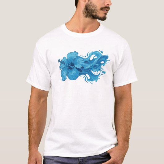 Moderne ABSTRACTE BLOEM 10 Art Design T-shirt (Voorkant)