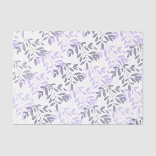 Moderne abstracte bloem botanisch blad tissuepapier (Voorkant)